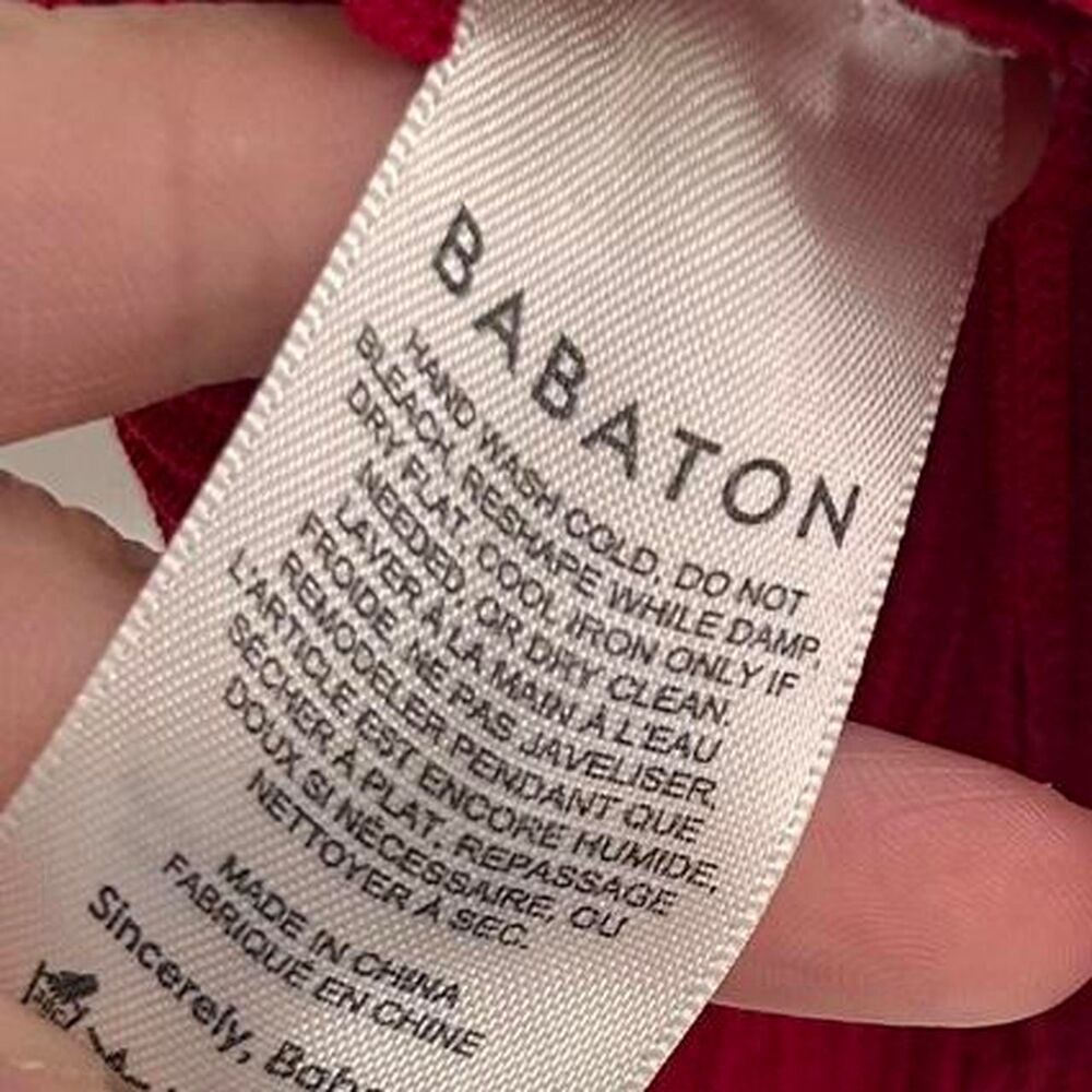 Aritzia babaton red Sculpt Knit Prado Sweetheart neckline Top XS - Picture 5 of 6